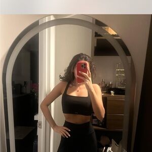 Black Sports Bra and Leggings Set